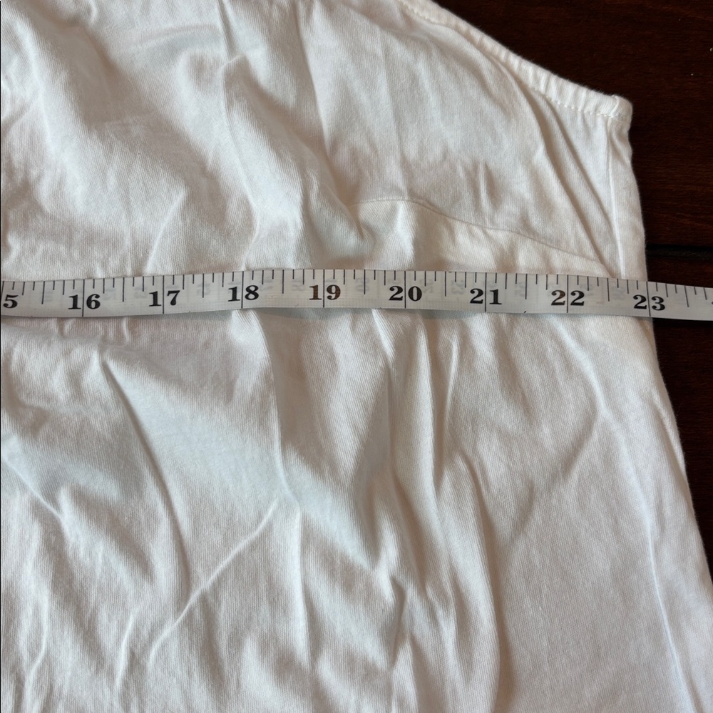 Lands’ End White Sleeveless Cotton Shift Dress With Pockets 1X 16W 18W - Picture 5 of 7